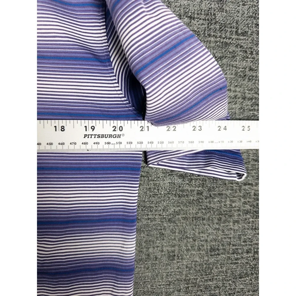 Nike Tiger Woods Dri Fit UV Polo Shirt Mens‎ M Striped Short Sleeve